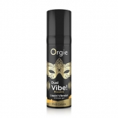 Съедобный гель Dual Vibe Pina Colada с эффектом вибрации и вкусом коктейля пина колада - 15 мл. - ORGIE - купить с доставкой в Норильске