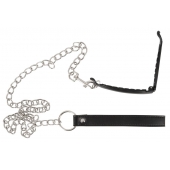 Зажим для половых губ с поводком Pussy Clamp With A Leash - Orion - купить с доставкой в Норильске