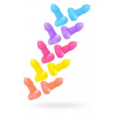 Набор из 10 разноцветных свечей в форме пениса - Pecado - купить с доставкой в Норильске