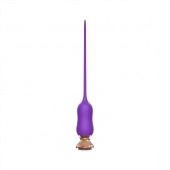 Фиолетовый тонкий стимулятор Nipple Vibrator - 23 см. - I-MOON - купить с доставкой в Норильске