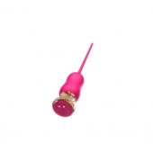 Розовый тонкий стимулятор Nipple Vibrator - 23 см. - I-MOON - купить с доставкой в Норильске