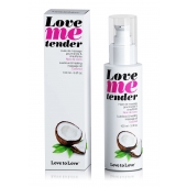 Съедобное согревающее массажное масло Love Me Tender Cocos с ароматом кокоса - 100 мл. - Love to Love - купить с доставкой в Норильске