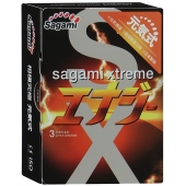 Презервативы Sagami Xtreme ENERGY с ароматом энергетика - 3 шт. - Sagami - купить с доставкой в Норильске
