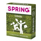 Классические презервативы SPRING CLASSIC - 3 шт. - SPRING - купить с доставкой в Норильске