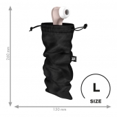 Черный мешочек для хранения игрушек Treasure Bag L - Satisfyer - купить с доставкой в Норильске