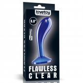 Синяя анальная втулка Flawless Clear Prostate Plug 6.0 - 15 см. - Lovetoy - в Норильске купить с доставкой