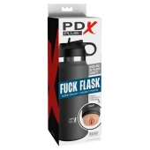 Серый мастурбатор в виде бутылки F*ck Flask - Pipedream - в Норильске купить с доставкой