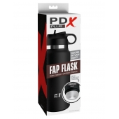 Черный мастурбатор в виде бутылки Fap Flask - Pipedream - в Норильске купить с доставкой
