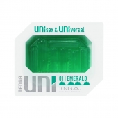 Зеленый мастурбатор-стимулятор Tenga Uni Emerald - Tenga - в Норильске купить с доставкой