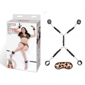 Леопардовая фиксация на матрас для рук и ног Classic Bedspreader - Lux Fetish - купить с доставкой в Норильске
