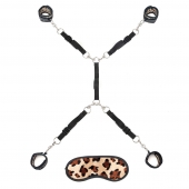 Леопардовая фиксация на матрас для рук и ног Classic Bedspreader - Lux Fetish - купить с доставкой в Норильске