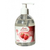 Лубрикант на водной основе Love Protection Raspberry с ароматом малины - 300 мл. - Lola Games - купить с доставкой в Норильске
