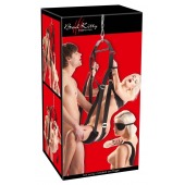 Черные секс-качели из широких ремней - Orion - купить с доставкой в Норильске