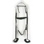 Черные секс-качели из широких ремней - Orion - купить с доставкой в Норильске