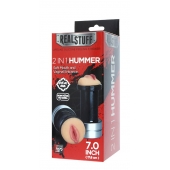 Двусторонний мастурбатор REALSTUFF 2 IN 1 HUMMER MOUTH   VAGINA - ротик и вагина - Dream Toys - в Норильске купить с доставкой