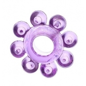 Мягкая фиолетовая гелевая насадка - Toyfa Basic - в Норильске купить с доставкой