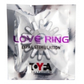 Прозрачное гелевое эрекционное кольцо с шипиками - Toyfa Basic - в Норильске купить с доставкой