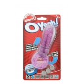 Фиолетовое эрекционное кольцо с вибрацией и пальчиком OYEAH PURPLE - Screaming O - в Норильске купить с доставкой
