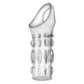 Прозрачная насадка на пенис Stretchy Studded Penis Sleeve Ring - Blush Novelties - в Норильске купить с доставкой