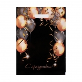 Пакет с вырубной ручкой и принтом в виде шариков (30х40 см) - Сима-Ленд - купить с доставкой в Норильске