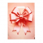 Пакет с принтом в виде банта с вырубной ручкой (30х40 см) - Сима-Ленд - купить с доставкой в Норильске