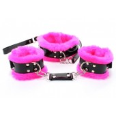 Набор с розовым мехом BDSM Light - БДСМ Арсенал - купить с доставкой в Норильске