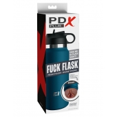 Смуглый мастурбатор-вагина в синей колбе F*ck Flask - Pipedream - в Норильске купить с доставкой