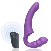 Фиолетовый безремневой страпон Straples Strap-On Dildo - Erokay - купить с доставкой в Норильске