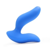 Синий вибромассажер простаты 3,5’’ Curve P-spot Massager - 12 см. - Erokay - в Норильске купить с доставкой