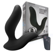 Черный вибромассажер простаты 3,5’’ Remote Control Curve P-spot Massager - 12 см. - Erokay - в Норильске купить с доставкой
