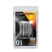Прозрачная насадка с шипами STAY HARD COCK SLEEVE 01 CLEAR - Blush Novelties - в Норильске купить с доставкой