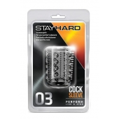 Прозрачная насадка с шипами и шишечками STAY HARD COCK SLEEVE 03 CLEAR - Blush Novelties - в Норильске купить с доставкой