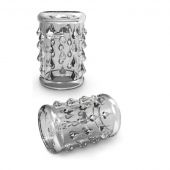 Прозрачная насадка с капельками STAY HARD COCK SLEEVE 05 CLEAR - Blush Novelties - в Норильске купить с доставкой