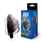 Дымчатый сквозной мастурбатор с вибрацией - Sex Expert - в Норильске купить с доставкой