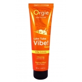 Гель с эффектом вибрации Lube Tube Vibe Medium Pina Colada - 100 мл. - ORGIE - купить с доставкой в Норильске