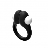 Черное эрекционное кольцо Zippy Vibrating Ring With Bullet - Adrien Lastic - в Норильске купить с доставкой