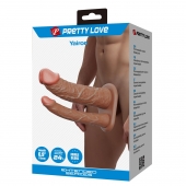Реалистичная полая насадка на член для двойного проникновения Yairon - 17,5 см. - Baile - купить с доставкой в Норильске