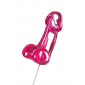 Розовый леденец в форме члена со вкусом айриш крим - 80 гр. - Sosuчki - купить с доставкой в Норильске