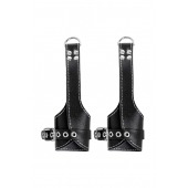 Черные подвесы с белой строчкой - Pecado - купить с доставкой в Норильске