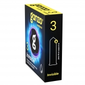 Супертонкие презервативы Ganzo Invisible - 3 шт. - Ganzo - купить с доставкой в Норильске