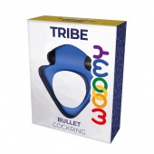 Синее эрекционное кольцо Wooomy Tribeс с вибрацией - Adrien Lastic - в Норильске купить с доставкой