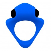 Синее эрекционное кольцо Wooomy Tribeс с вибрацией - Adrien Lastic - в Норильске купить с доставкой