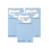 Набор из 3 упаковок ультратонких презервативов Pleasure Lab (по 12 шт.) - Pleasure Lab - купить с доставкой в Норильске