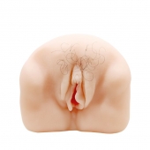 Телесный мастурбатор-вагина с оволосением и вибрацией - Baile - в Норильске купить с доставкой