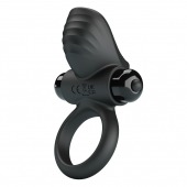 Черное эрекционное кольцо с вибрацией Adrien - Baile - в Норильске купить с доставкой
