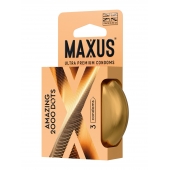 Точечные презервативы MAXUS 2000 Amazing Dots с железным кейсом - 3 шт. - Maxus - купить с доставкой в Норильске