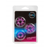 Набор из 3 лиловых эрекционных колец различной формы - Erowoman-Eroman - в Норильске купить с доставкой