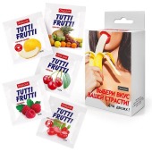 Набор из 5 саше съедобных смазок Tutti-Frutti - Биоритм - купить с доставкой в Норильске