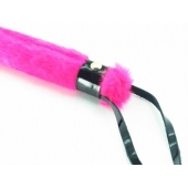 Нежная плеть с розовым мехом BDSM Light - 43 см. - БДСМ Арсенал - купить с доставкой в Норильске