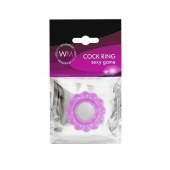 Лиловое эрекционное кольцо с 2 рядами стимулирующих шариков - Erowoman-Eroman - в Норильске купить с доставкой